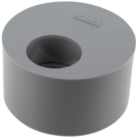 Spina di riduzione incorporata PVC maschio 100 mm, femmina 40 mm.