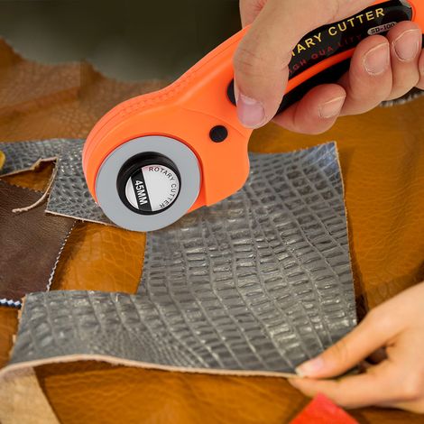 Cutter rotatif de 45 mm pour la découpe de tissus, le quilting, la couture et le scrapbooking (1/5)