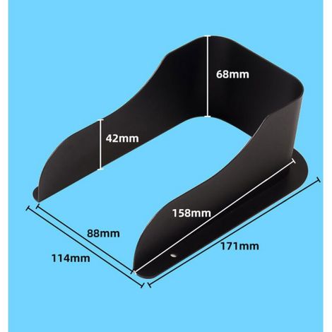 Couvercle Étanche - Pour Sonnette Et Clavier De Contrôle D'accès - Acier Laminé À Froid - Dimensions Extérieures 160 X 134 X 100 Mm - Noir - 1 Pièce (1/5)