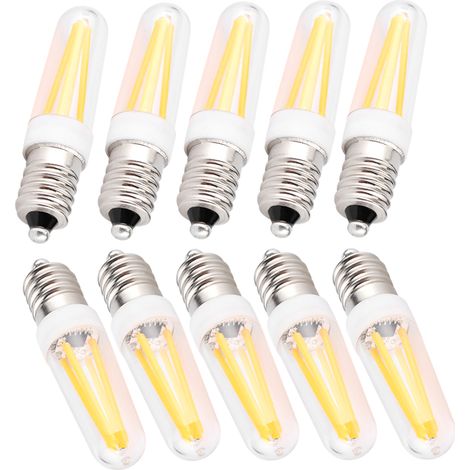 Lot de 10 mini ampoules LED E14 à intensité variable 3W AC 230V pour éclairage de maison, voiture, armoire, hôtel (1/5)