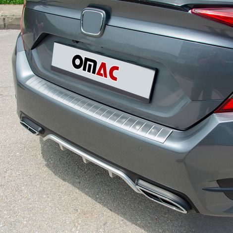 OMAC Ladekantenschutz Stoßstangenschutz für Honda Civic mk10 Limo 2016-2021 – Edelstahl gebürstet (1/5)