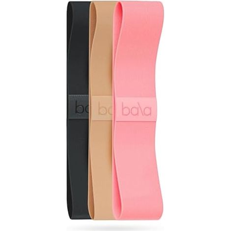 Bandes De Résistance - 15 Pouces X 3,25 Pouces X 2 Mm - Pour Entraînement Fitness, Yoga, Pilates, Renforcement Musculaire Et Rééducation - Lot De 3 Bandes (Légère, Moyenne, Forte) Avec Étui De Transpo (1/3)