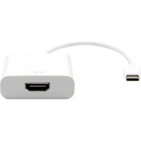 Adaptateur Garbot USB 3.1 C vers HDMI M/F blanc 20 cm, 31.20.9005