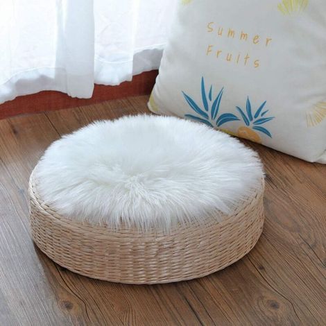 Tapis en fausse peau de mouton, tapis imitation polaire, doux et moelleux, long (1/5)