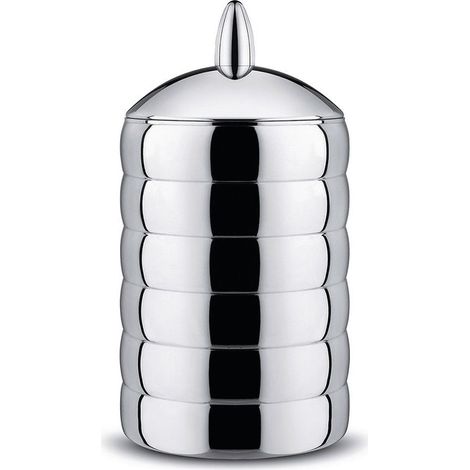 Alessi Kalistò 2 CB02 - Bote de Design, en Acero Inoxidable 18/10 con Pomo en Aluminio, 114 cl
