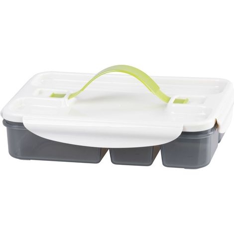 Lunchbox MagicHome, rechteckig, mit Fächern, 1000 ml, 170x235x55 mm (1/4)
