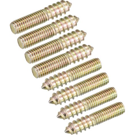 M8x40mm Vis Double Filetage Boulon 8pcs Double Extrémité Cheville pour Bois Meuble (1/5)