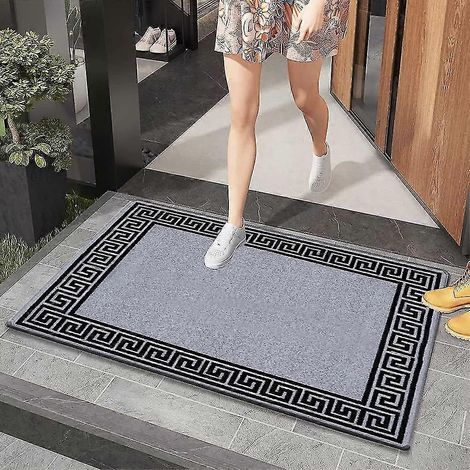 Tapis de porte antidérapant, ultra-absorbant et résistant, lavable en machine, 40 x 60 cm (1/5)