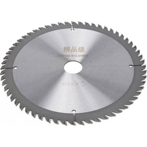 Kreissägeblatt, Hartmetall, 200 x 25,4 x 2,0 mm, 60 Zähne (1/5)