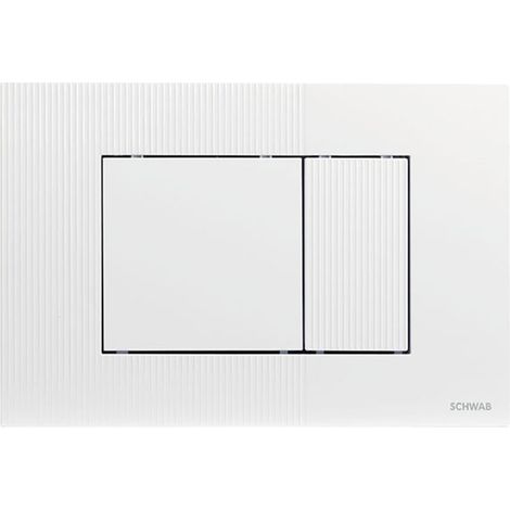 Schwab metis placca di comando bianca per cassetta wc incasso serie 199 (1/2)