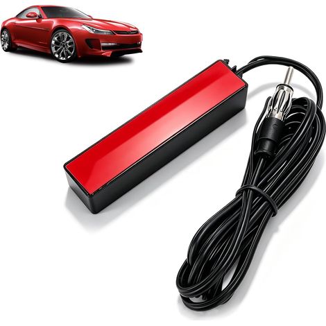 Antenne Amplifiée, 12 V Universelle électronique Stéréo AM FM Radio Cachée Amplifiée Antenne Numérique Intérieur HDTV Antenne pour Voiture Bateau RV (1/5)