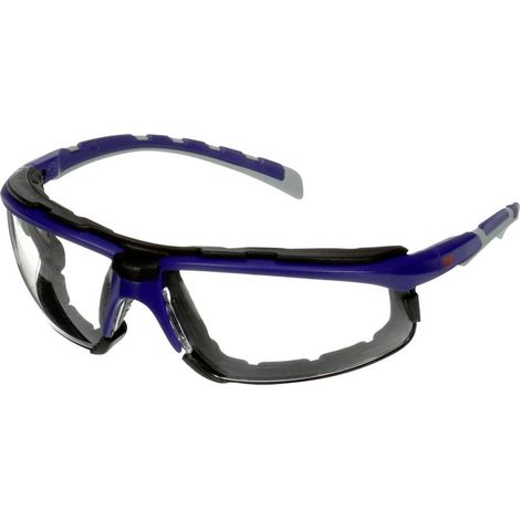 3M S2001SGAF-BGR-F Lunettes de protection avec protection anti-buée, avec protection anti-rayures bleu, gris EN 166 DIN (1/3)
