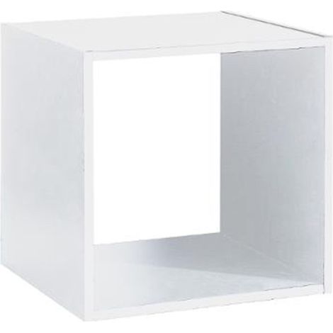 5Five Simply Smart – Étagère 1 case Mix n'Modul 34cm – Panneau de particules blanc – Dimensions L. 34,4 x P. 32 x H. 34,4 cm – À monter soi-même