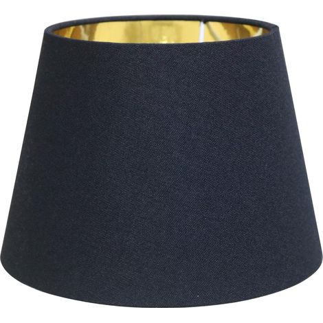 9 pouces Abat jour Moderne Conique Remplacement Tissu Noir Doublure Dorée Abat Jour Pour E27 E14 Lampe de Bureau Murale 16 virgule 5 cm 15 cm 23 40W (1/4)