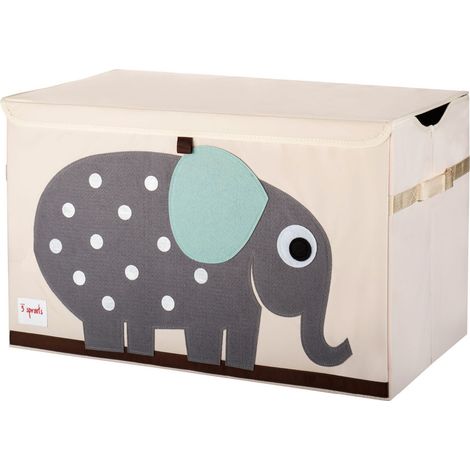 3 Sprouts - Toy Chest - Gray Elephant