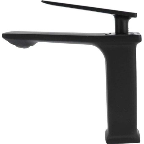 0 02 05 Mélangeur de lavabo, Robinet de Cuisine Noir résistant à la Corrosion pour Coiffeuse de Salle de Bain pour Salle de Bain et Toilettes(G3/8) (1/4)
