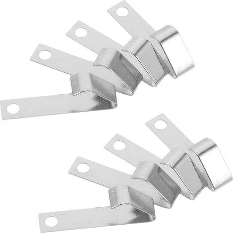 Lot de 10 Contacts à Ressort en Acier argenté pour Batteries AA 9V, Plaque de Contact pour Piles, Usage pour réparation et Mise à Niveau d'appareils électroniques (1/5)