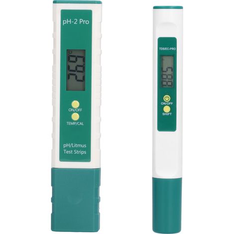 Testeur Qualité Eau PH EC TDS YY-200 et PH-2 PRO Analyseur Portable Haute Précision Compensation Température Affichage Rétroéclairé (1/5)