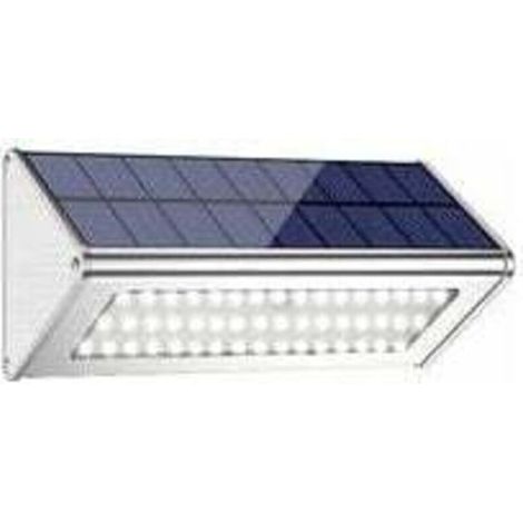 Lampe solaire extérieure à 48 LED - Boîtier en aluminium - Étanchéité IP65 - Détection de mouvement radar - Jardin