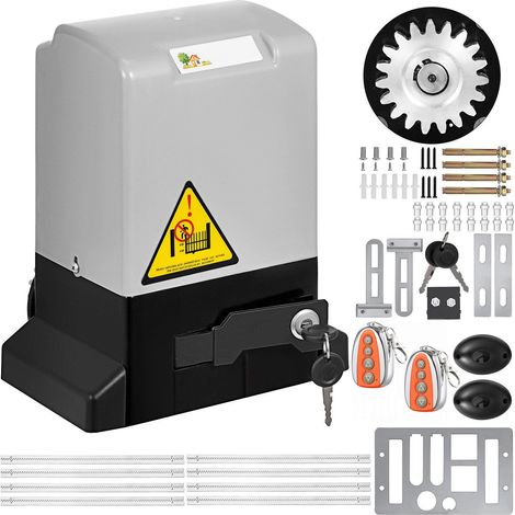Ouvre-portail automatique 600 kg, capteur infrarouge de sécurité, 2 télécommandes, vitesse 1188,7 cm/min. (1/5)