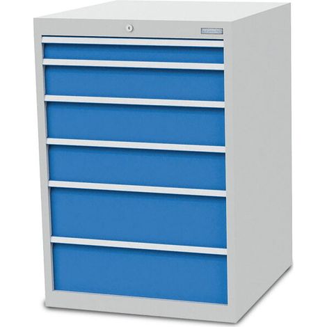 Schubladenschrank Tiefe 736, R 24-24, 6 x Schublade Maße in mm (BxTxH): 705 x 736 x 1019 (1/4)