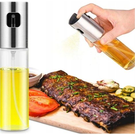 Dispensador de niebla pulverizador de aceite de oliva y vinagre para alimentos + embudo (1/5)