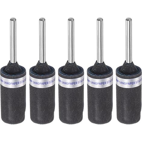 5Pcs Rouleaux de Papier Abrasif Grain 240 Avec Tige de 3 mm (1/5)