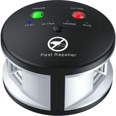 Répulsif à ultrasons triple pour souris, rats, rongeurs et écureuils (1/4)