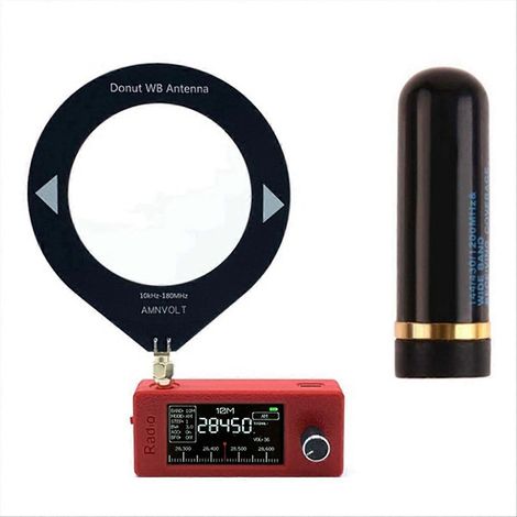 0.5khz-181mhz Portable Radio 1.9inch IPS Écran Pocket Radio avec Antenne All Band Récepteur Radio HF SW MW VHF Radio (1/5)