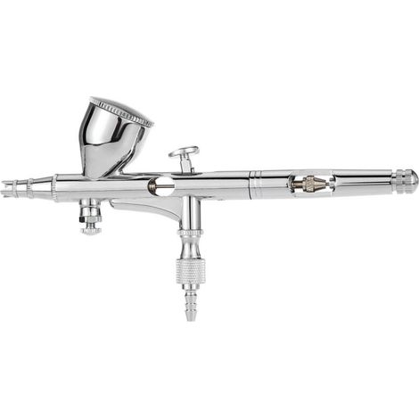 KKmoon – Professionelles Airbrush-Set mit Schwerkraftzufuhr, für Kunstmalerei, Tätowierungen, Modellbau, Nageldesign, 0,2 mm, 9 cm³ (1/5)