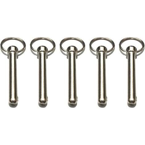 10 Stück Schnellverschlussbolzen 8 mm mit Federkugel, Zubehör für Bootszubehör, Bimini-Top-Bolzen, Durchmesser 8 mm, Gesamtlänge 7