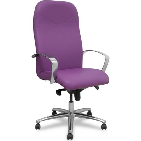 Poltrona Caudete in ecopelle viola (1/5)
