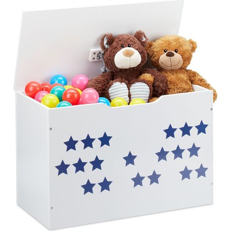 Caja de juguetes blanca
