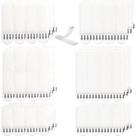 36 Pairs (72 Strips) Large Tab Picture Hanging Strips, No Drilling Required, Hanging Strips for Photos (1/4)