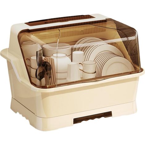 Support d'éponge pour évier de cuisine Boîte de rangement drainante pour Égouttoir à ustensiles pour plan de travail, salle de bain, dortoir, appartement, restaurant (1/5)
