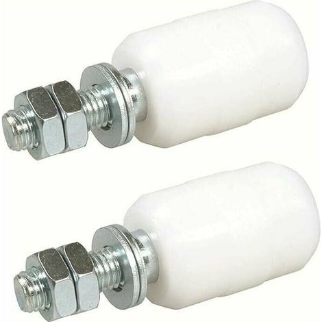Olive de Guidage Nylon pour Porte Coulissante, Lot de 2, Fixation avec Tige Filetée, Application Portail Coulissant (1/4)