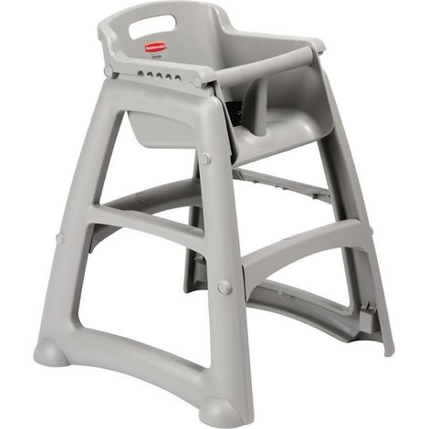 Chaise haute empilable platine - RUBBERMAID (1/4)