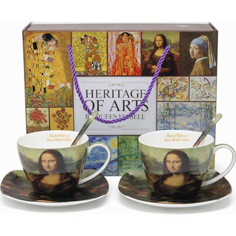 Mona Lisa Porzellantassen und Untertassen, 2er-Set - Geschenkset (1/5)