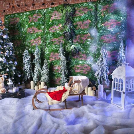 Décoration Neige Artificielle Brillante pour Noël - Tapis Neige Étincelant (1/5)