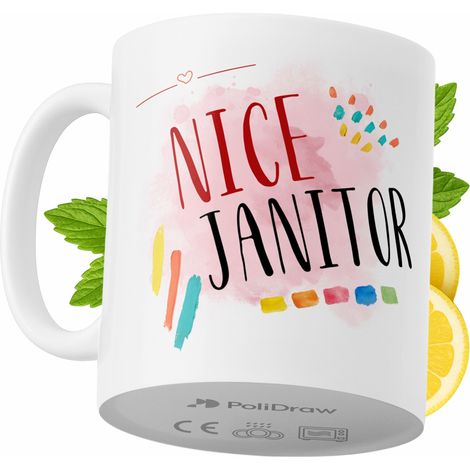 Lustige Kaffeetasse mit witzigem Textdesign für Hausmeister – ideal für Geburtstage, Namenstage und Feiertage. Hochwertige Tasse für besondere Anlässe im Büro oder Homeoffice. Farbe: Weiß, 330 ml.