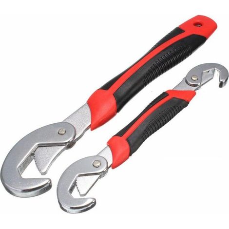 EASYCOMFORT 2 Pièce Clés à Molette,Universelles Clés Réglables Serre-Ecrou,Multifonctionnelles Clés,Avec Grande Ouverture 8-22 mm (1/4)
