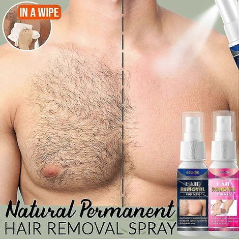 Spray dépilatoire indolore 50 ml, inhibiteur de repousse des poils, 100 % naturel (1/4)