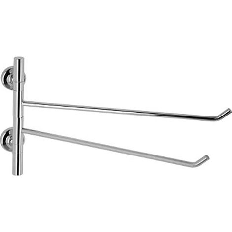 Porta salviette verticale a snodo da bagno linea dance in ottone cromato - accessori bagno