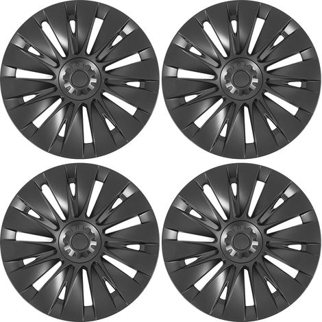 de 4 enjoliveurs de roue 18 pouces noir mat style sportif et (1/5)