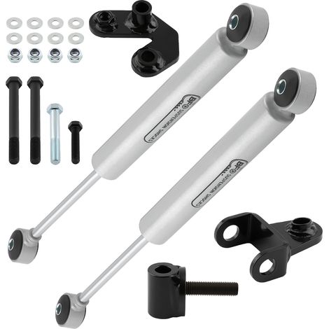 Dual Steering Stabilizer Cylinder para Jeep Wrangler TJ XJ Cherokee 1997-06 (1/5)