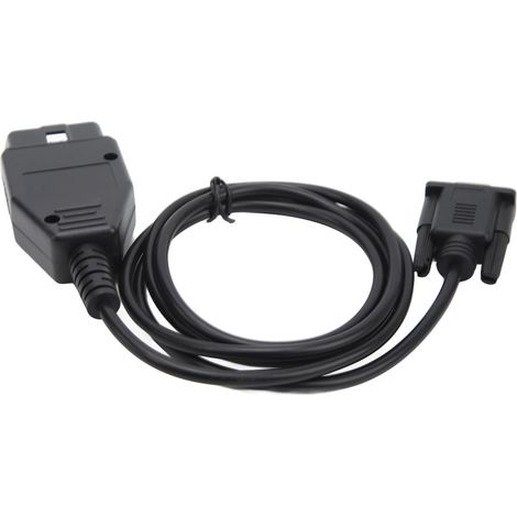 Câble diagnostic OBD II 16 broches mâle compatible KW1281 KW2000 pour Audi A2 A3 A4 Cabriolet A6 A8 S2 S3 TT (1/5)