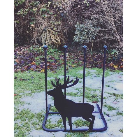 2 Pair Boot Rack - Stag - Steel - L30.4 x W38 x H48.3 cm - Black