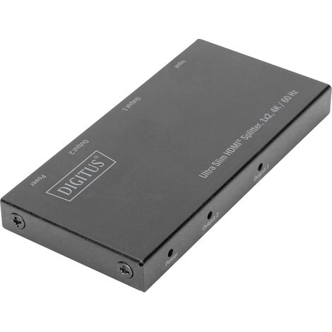 Digitus DS-45322 2 Port HDMI-Splitter LED-Anzeige, Metallgehäuse, Ultra HD-fähig 4096 x 2160 Pixel S (1/5)