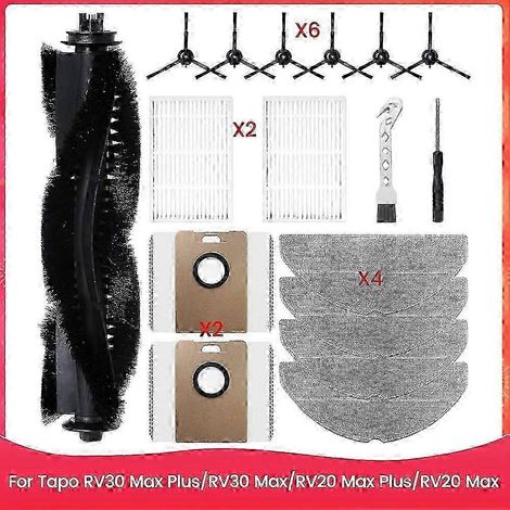 Kit d'accessoires et pièces de rechange pour aspirateur robot Tapo RV30 Max Plus/RV30 Max/RV20 Max Plus/RV20 Max (1/5)