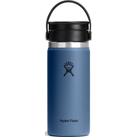 Botella Hydro Flask 727318 con boca ancha y tapón Flex Cap, 473 ml (16 oz), azul marino (1/5)